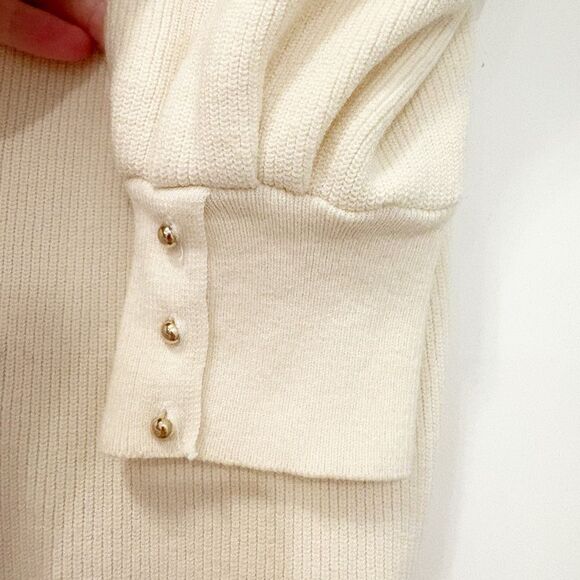 ba&sh Harris Sweater Ivory Size M $250.00 - Picture 6 of 9